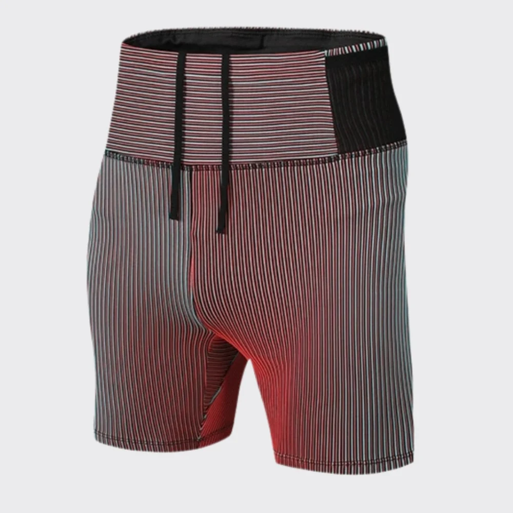 Men Shorts New Quick Dry Solid Color Fitness Sports Double Layer Shorts Men Breathable Bodybuilding Tights Outdoor Leisure Short