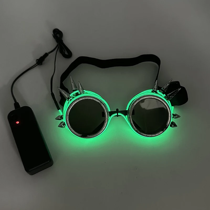 LED-Sonnenbrille, Maskerade, Konzertclub, Rave-Zubehör, leuchtende Sonnenschutzbrille, Cyberpunk-Männerbrille, Damen-LED-Rosa-Brille – Detail 17
