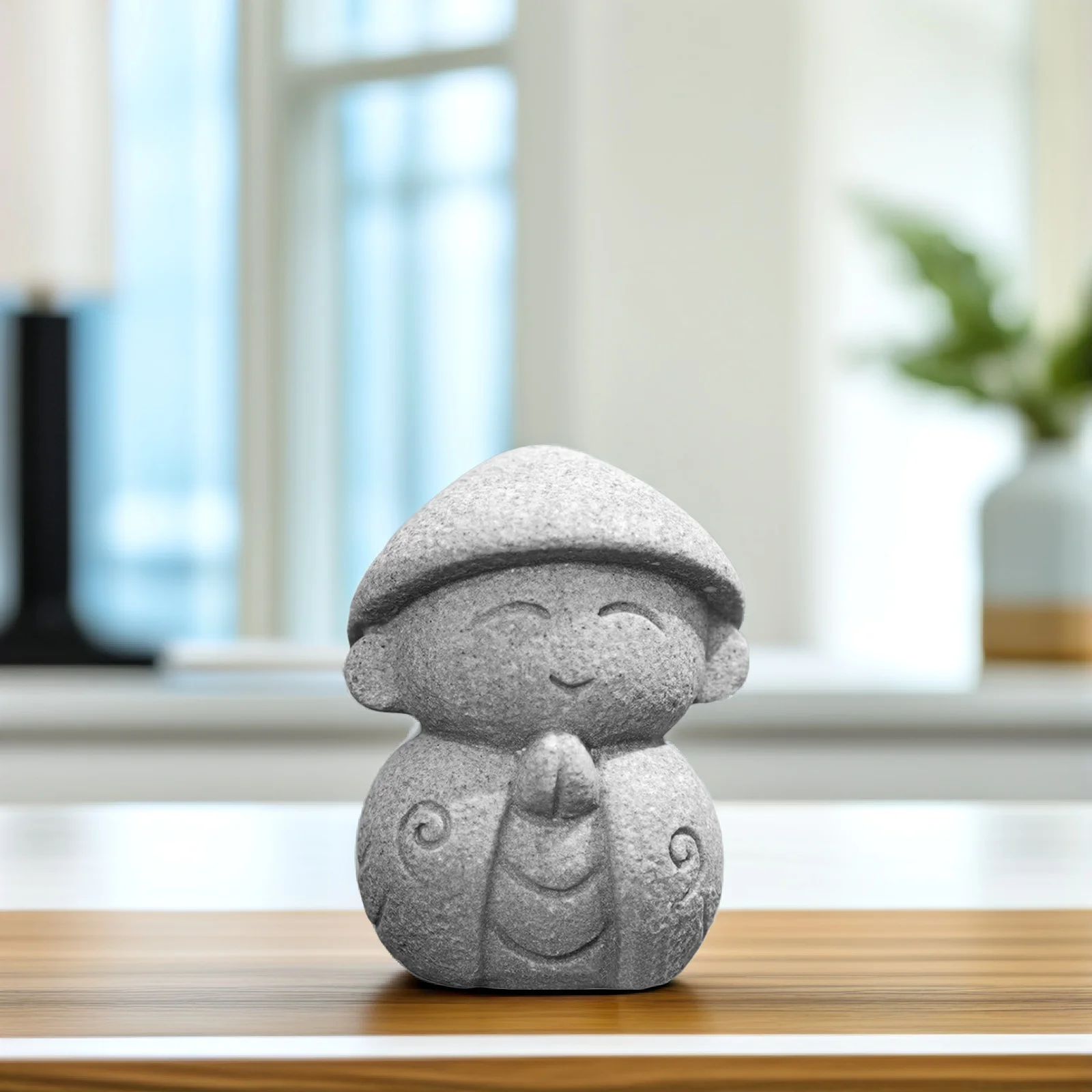 زخرفة حجر مايتريا بوذا الصغيرة، ديكور بوذا الحجري المتين، ديكور إبداعي لسطح المكتب المدمج للمنزل والمكتب