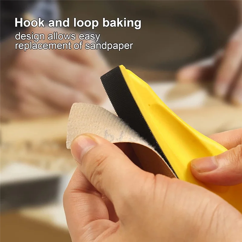 

-HOPE 70Pc Sander Paper Kit,3.5X1in Hand Sanding Block For Wet Dry Hook & Loop Alumina 80 To 600 Grit Sandpaper For Wood Craft