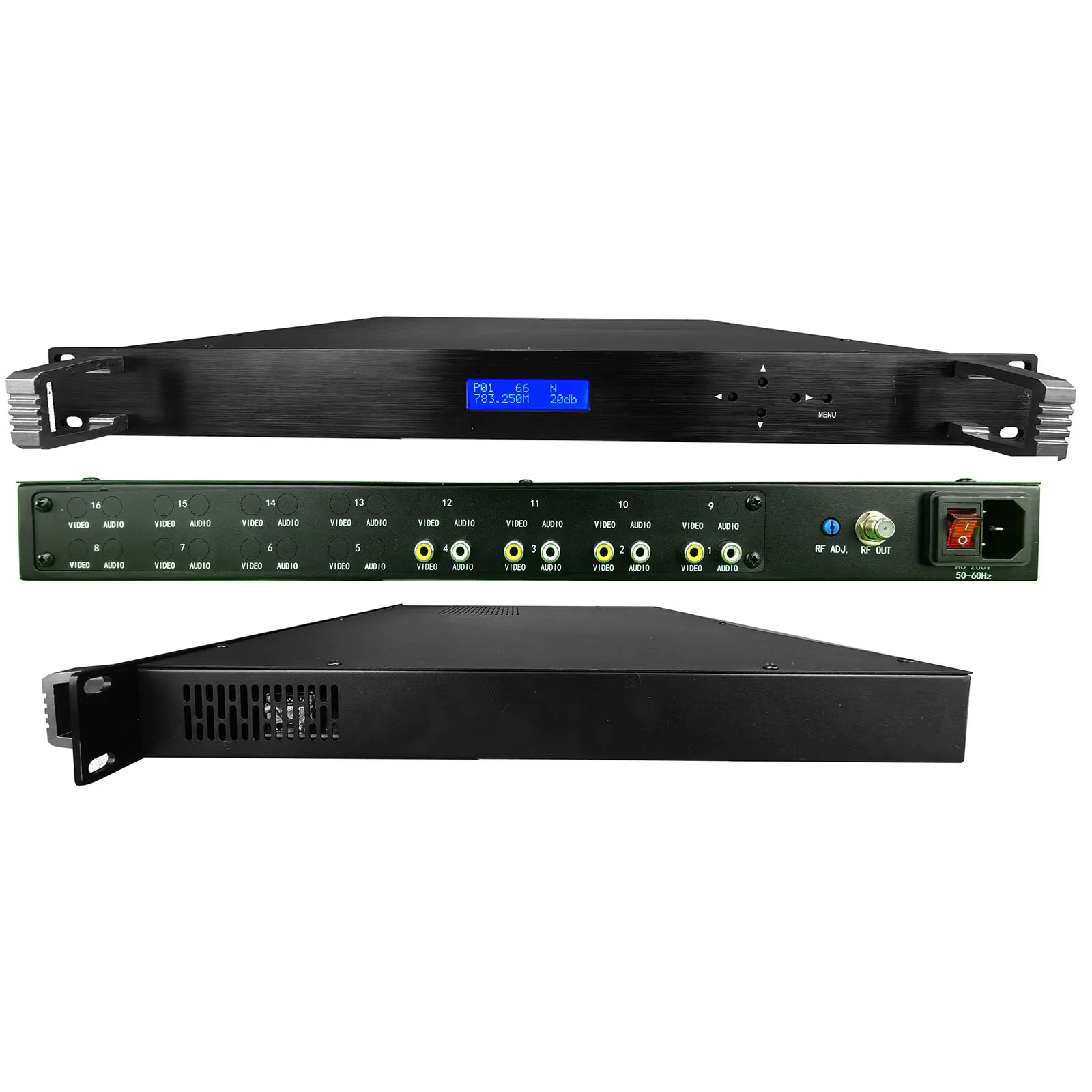 

4 agile channels modulator, AV to RF modulator, NTSC CATV modulator, PAL-BG TV modulator