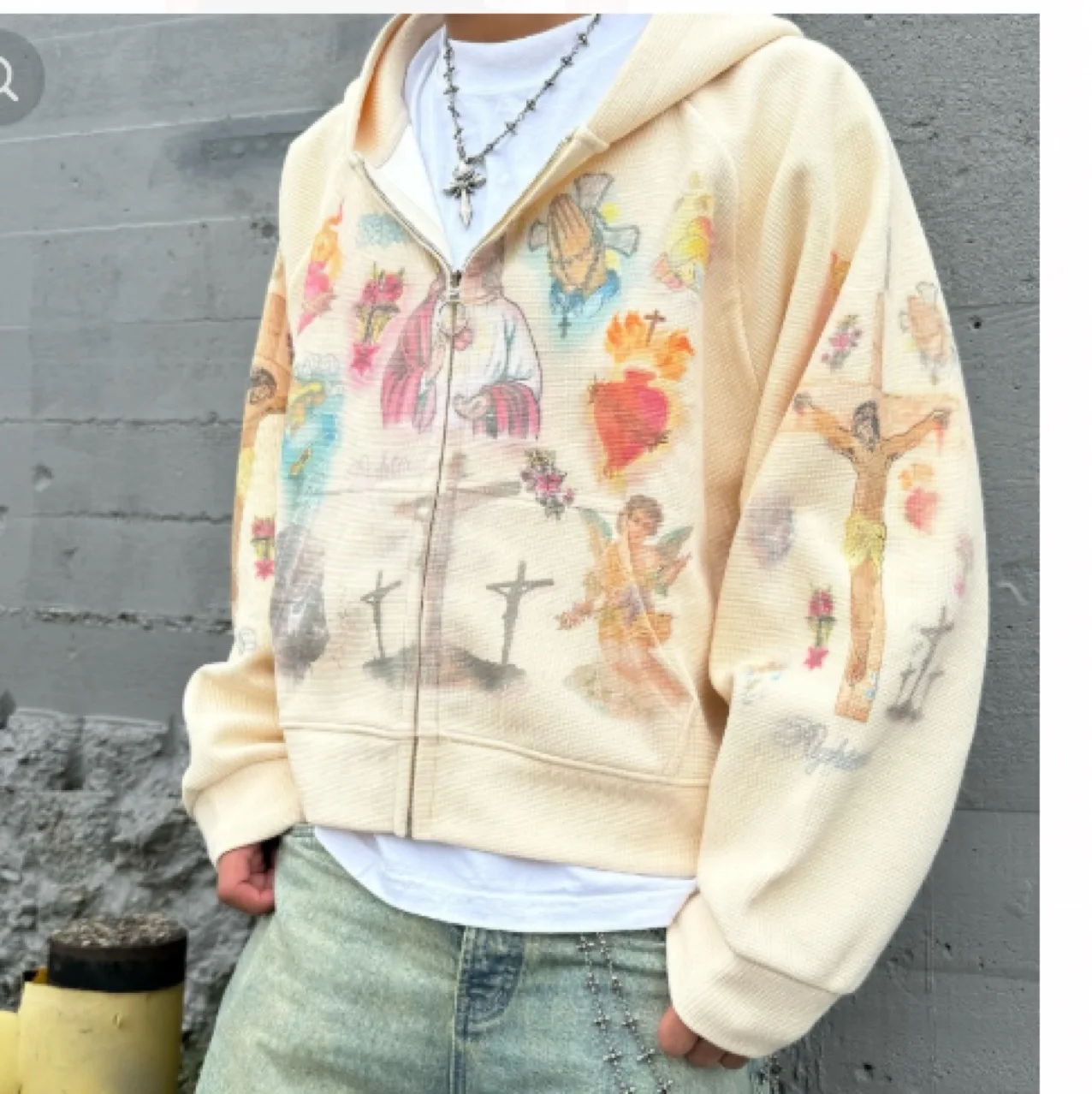 

2025Autumn and Winter Street Personality Trendy Casual Printed Jesus Sweatshirt Wholesale Men's and Women's Hoodies