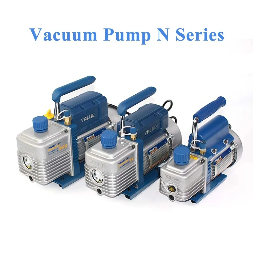 220V 1H‑N Rotary Vane Single Stage Air Vacuum Pump High Ultimate Vacuum  For Household  Conditioner Refrigeration Repair Work