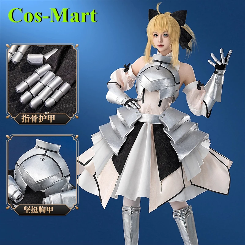 

Костюм для косплея Altria Pendragon из игры Fate Stay Night, костюм Лили Сэйбер, боевое платье FGO, одежда для ролевых игр, женская одежда