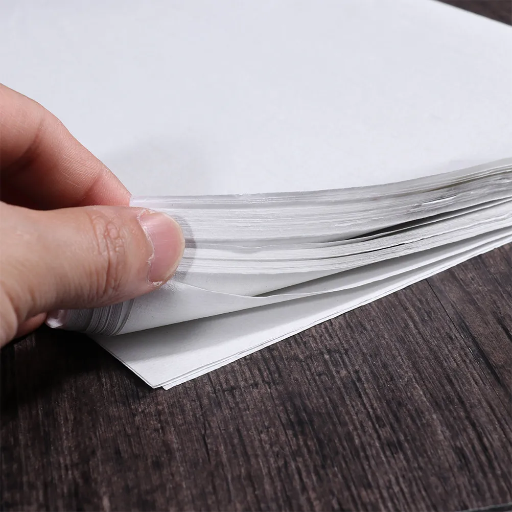 

100 Sheets A8 Rice Paper Xuan Paper for Chinese Brush Writing Sumi Ink Painting Practice Watercolor Soft Absorbent No Bleed