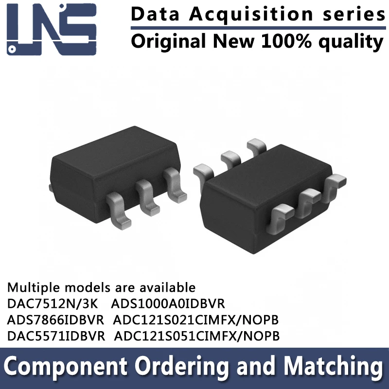 

Сбор данных DAC7512N/3K ADS7866IDBVR DAC5571IDBVR ADS1000A0IDBVR ADC121S021CIMFX/NOPB ADC121S051CIMFX/NOPB SOT-23-6, 1 шт.