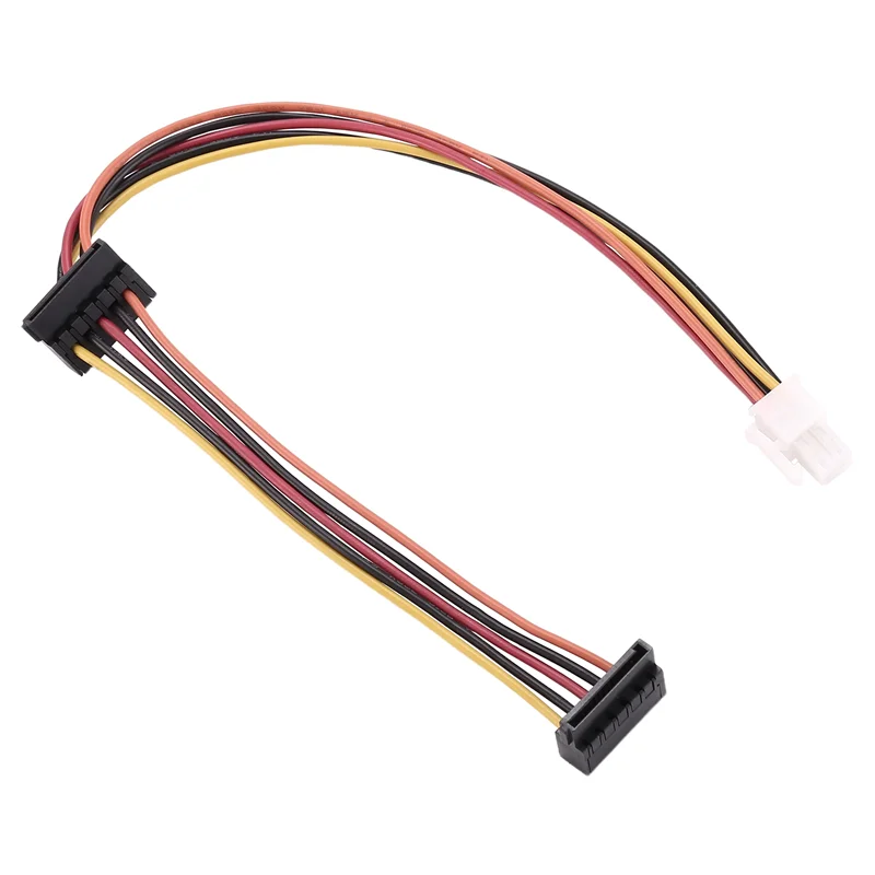 Superior-ATX Motherboard 4Pin To 2-Port Serial ATA SATA Hard Drive Adapter Power Cable For Lenovo IPC & Tax Controller 18AWG