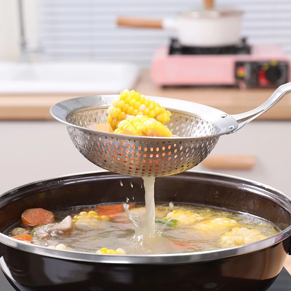 

Stainless Steel Colander 16Cm Silver Kitchen Mesh Strainer Powder Flour Sifter Baking Accessories Sugar Gadgets