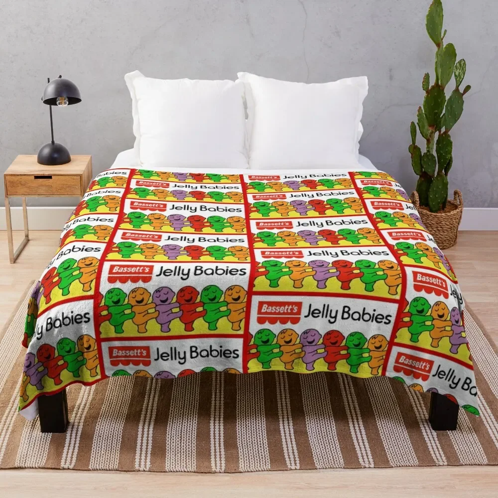 

Classic Jelly Babies Throw Blanket For Decorative Sofa Plaid Flannel valentine gift ideas Blankets