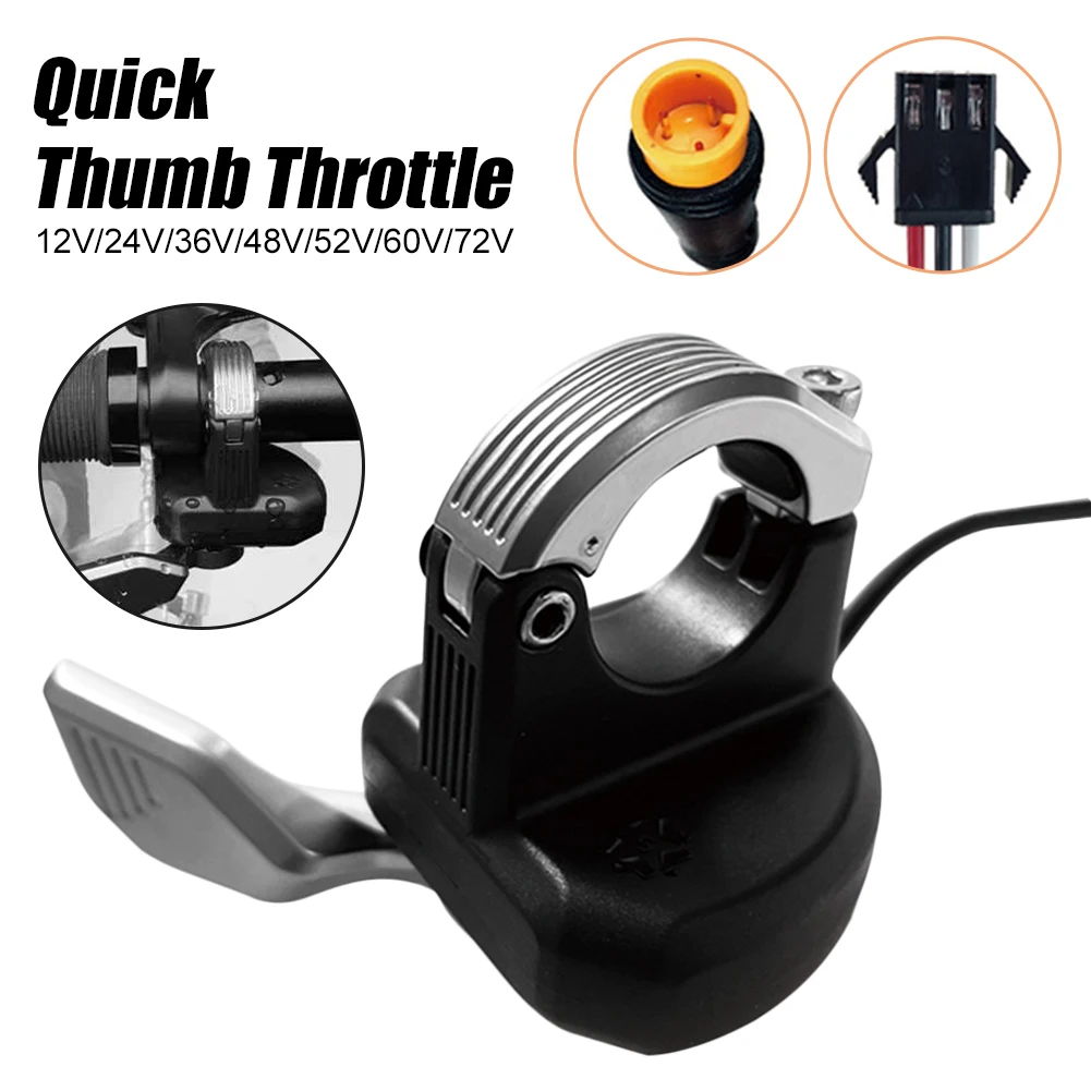 E-bike Fiets Thumb Throttle Quick Release Left Hand Electric Scooters Finger Accelerator 3pin SM/Waterproof Plug Finger Throttle