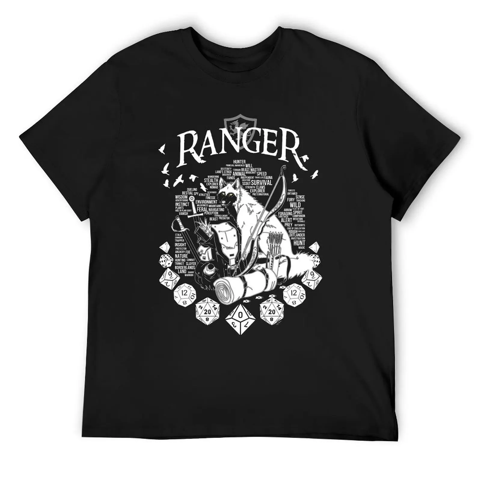 

RPG Class Series: Ranger - White Version T-Shirt designer shirts blacks summer top anime tshirt t shirts for men graphic