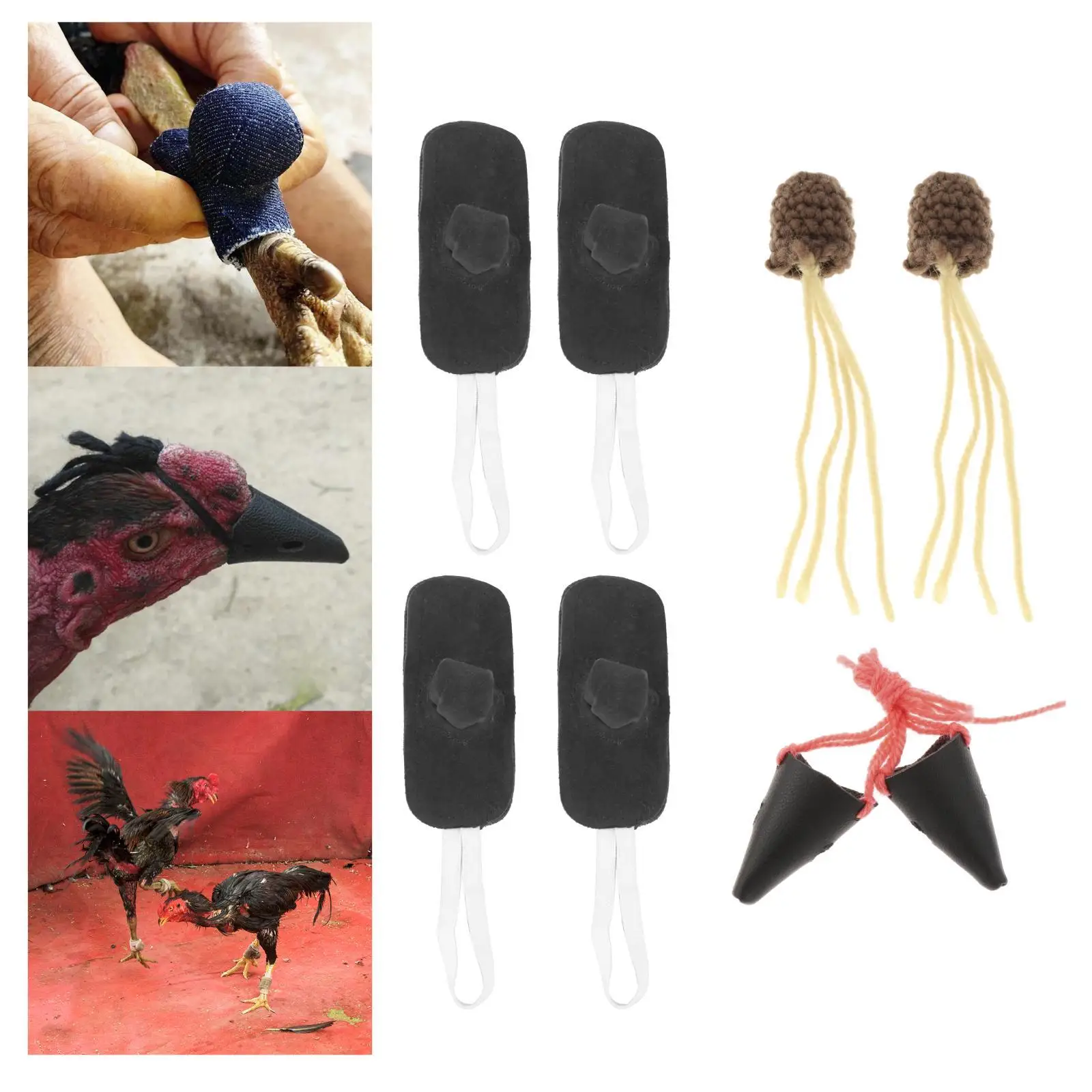 Fighting W/ Mouth Cover Accessories Animals Fighting Supplies Chicken  Gamefowl Cockfighting