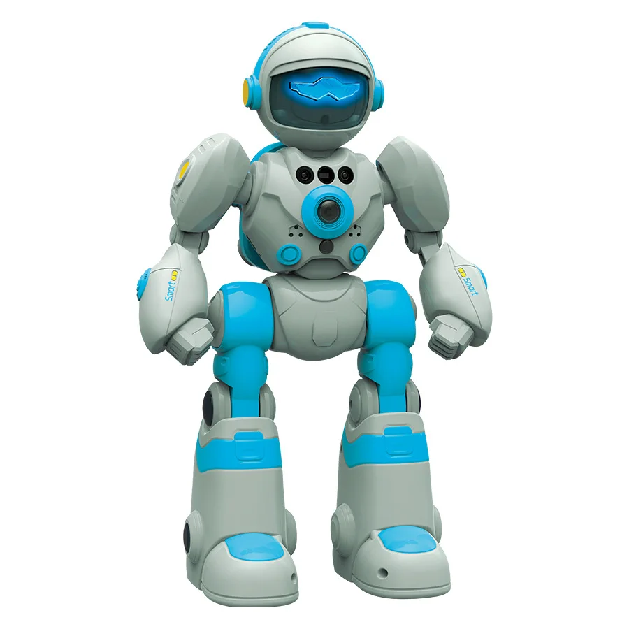 Intelligenter sprachgesteuerter interaktiver KI-Roboter für Kinder, aufnahme mit Gestenerkennung, Ton- und Lichttanzroboter