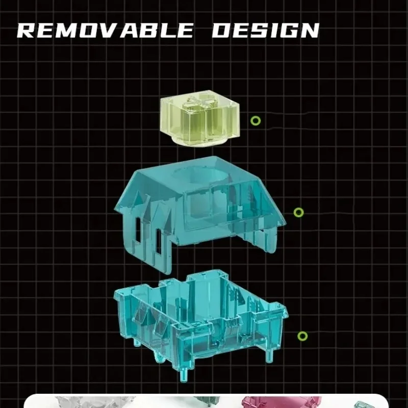 Kailh 6x Przełącznik klawiatury Kolekcja Przechowywanie Mechaniczne przełączniki klawiatury Pojemnik Wiele kolorów do wyboru