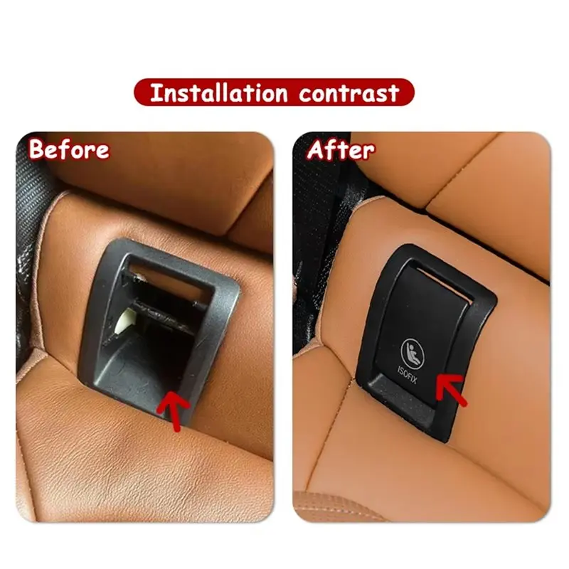 New Car Rear Child Seat Fixing Isofix Cover Child Restraint Seat Cover For BMW X7 G07 Plate Anchor Safety Belt Caps