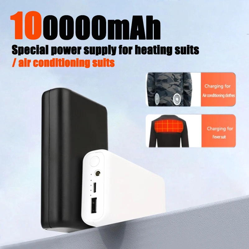 

7.4V DC Air Conditioning & Electric Heating Power Bank 50000mAh Portable Fast Charger For iPhone Samsung Xiaomi