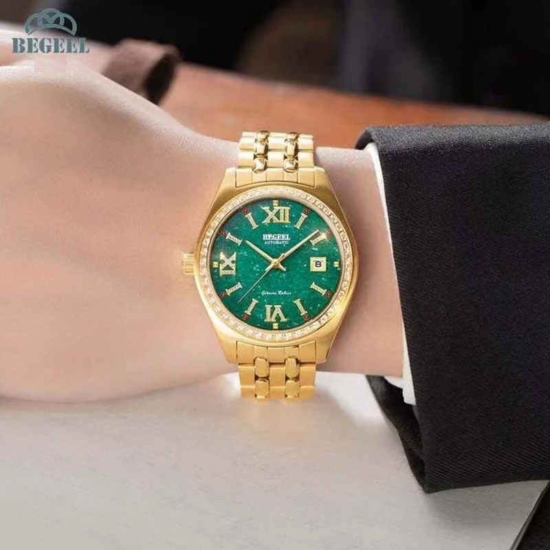 Relojes BEGEEL para hombre, relojes mecánicos, relojes mecánicos completamente automáticos, relojes mecánicos para caballero, relojes luminosos para hombre