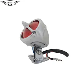 Retro Rear Brake Motorcycle LED Tail Light For Chopper Bobber Cafe Racer