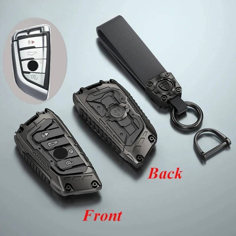 

Alloy Car Key Case Cover Key Bag For Bmw F20 G20 G30 X1 X3 X5 G05 X6 Accessories Car-Styling Holder Shell Keychain Protection