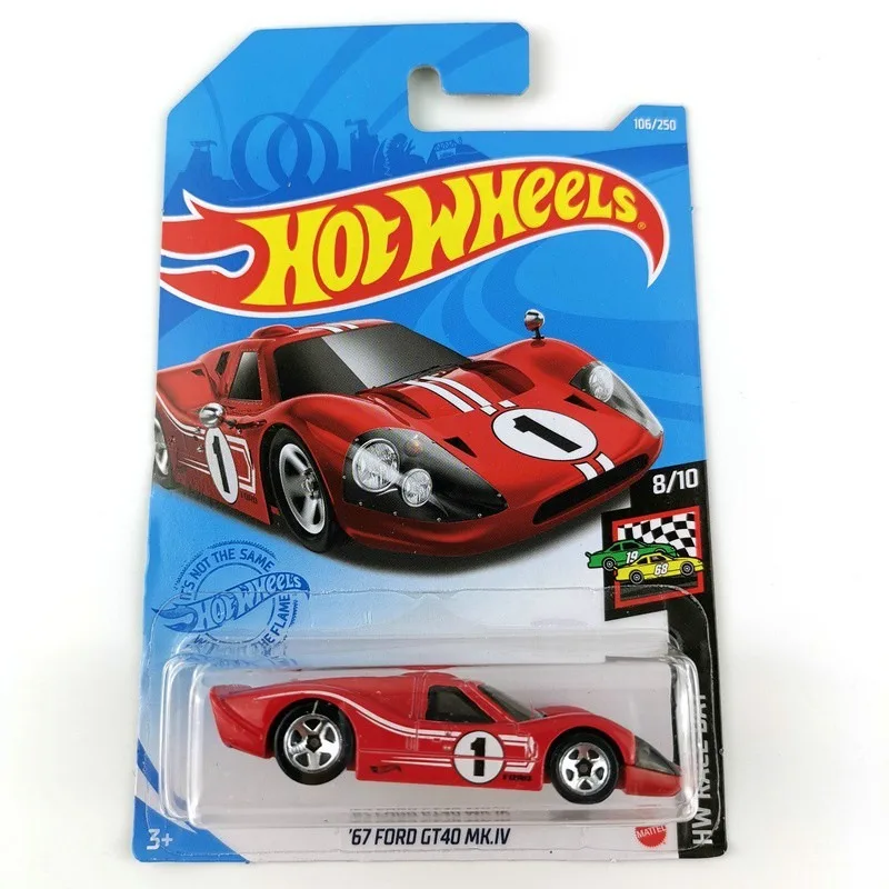 HOT WHEELS 1:64 67 FORD GT40 MK IV Collection die cast alloy car model decoration gift