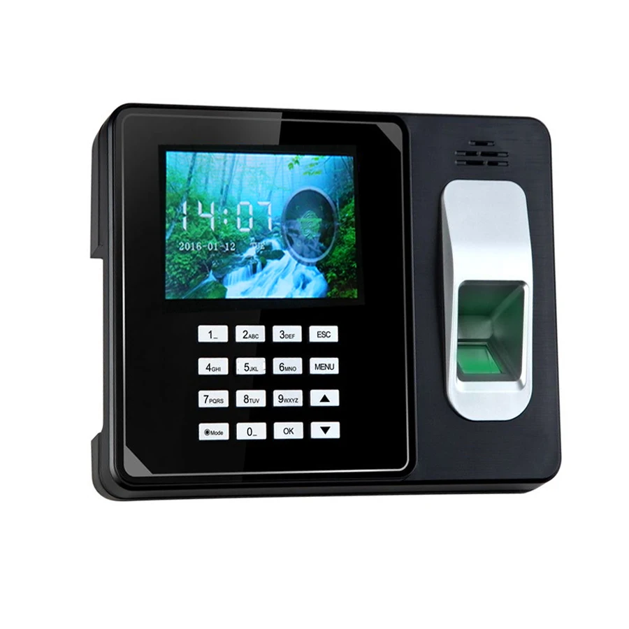 WIFI Web Based Employee Card Finger Print Track Time Clock And Recorder Machine System With Backup Battery