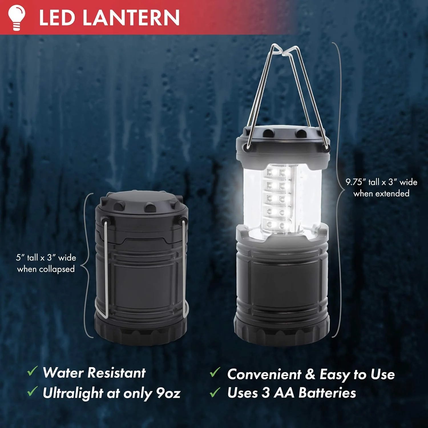 Collapsible LED Lantern / 1 Pack