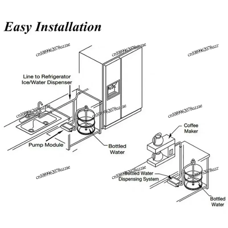

Холодильник с системой изготовления льда, насос для дозирования бутилированной воды с одним входом, 110/220 В, трубчатый насос для дозирования воды 20 футов