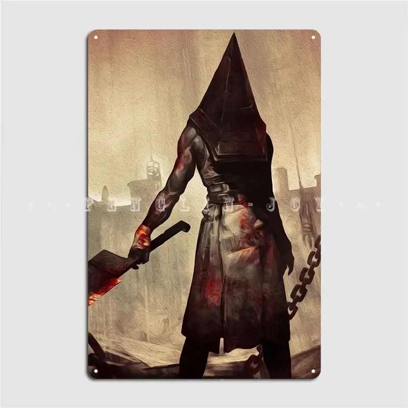 Red Pyramid Metal Sign Wall Cave Garage Club Decoration Wall Decor Tin Sign Poster