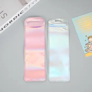 50個長型全像包裝袋,自封雷射密封袋,適用於派對、美甲、睫毛禮品、食物儲存、珠寶展示等。 10 最佳銷售 珠寶袋 - №8