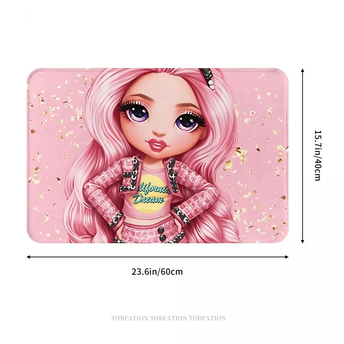 Rainbow High Dolls Bath Non-Slip Carpet Bella Parker Bedroom Mat Entrance Door Doormat Home Decoration Rug