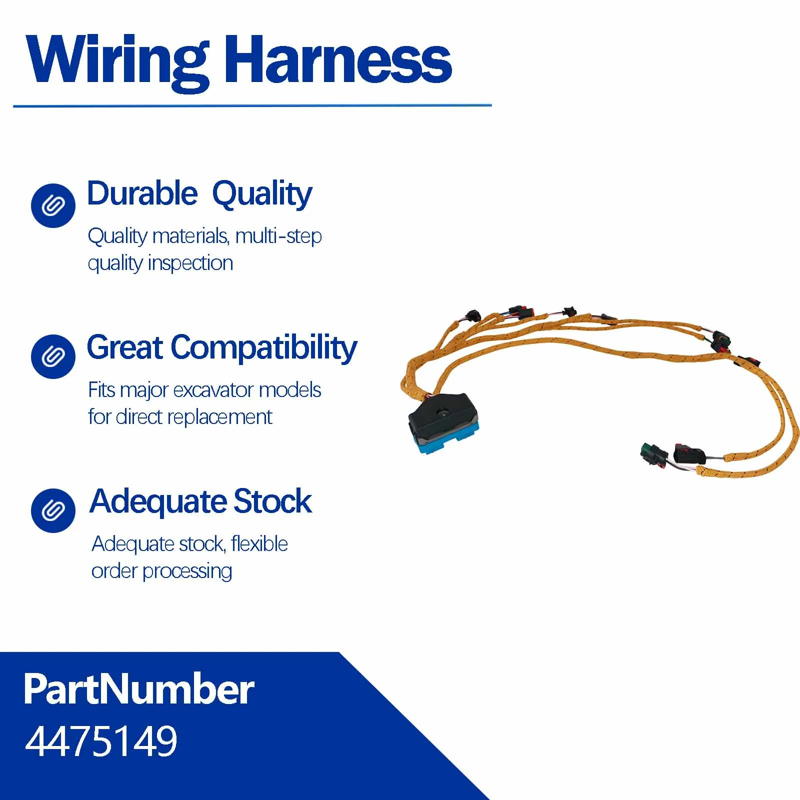 447-5149 4475149 Engine Wiring Harness For Caterpillar CAT CB8 CB13 CB15 CB16 Road Rollers