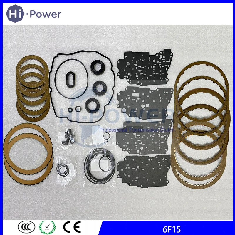 

6F15 Auto Transmission Clutch Overhaul Kit Seals Kit Friction Plate For Ford ESCORT 1.5L Gearbox Dsic Repair kit