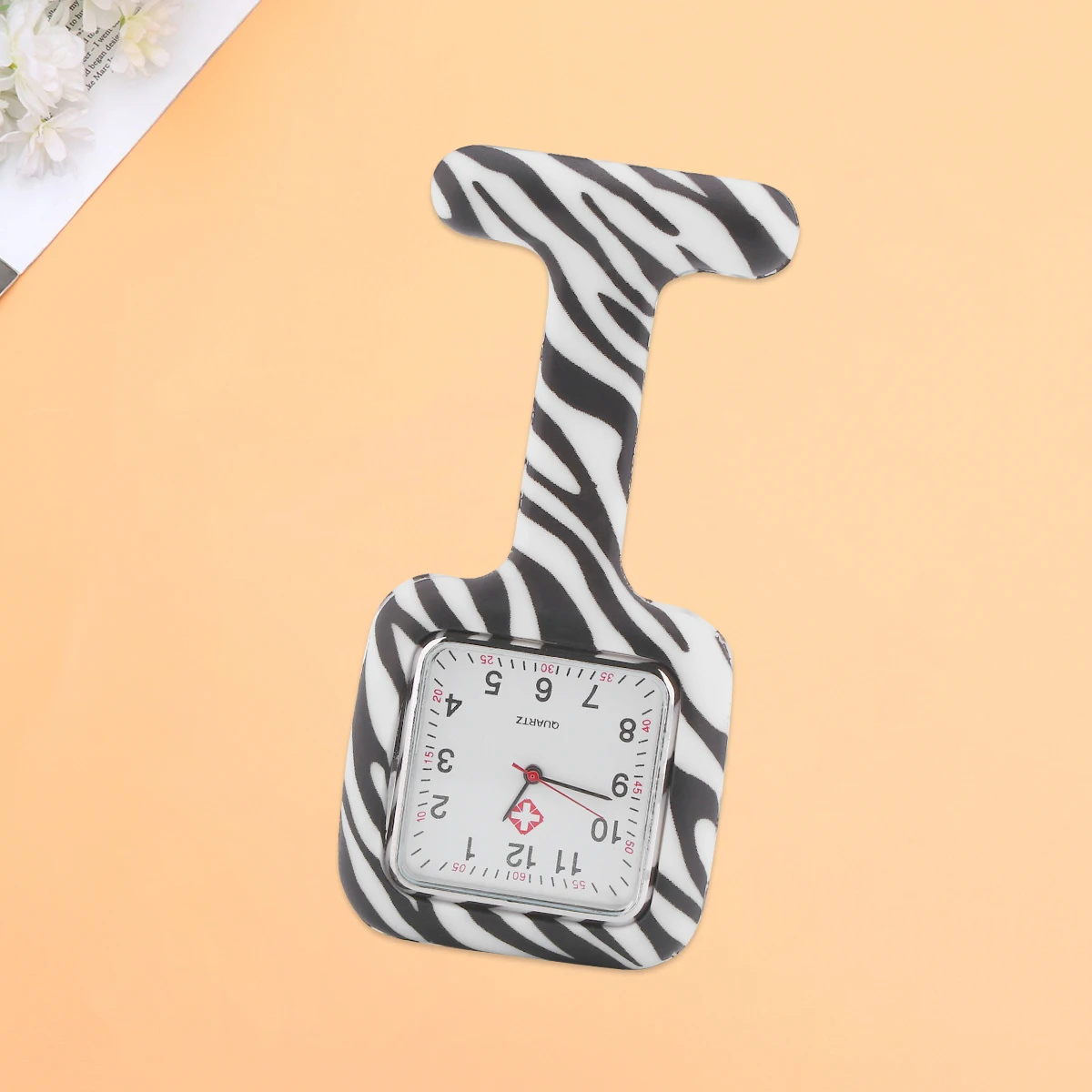 

Silicone Nurse Watch Durable Safe Clear Numbers Watches for Doctors Nurses Hospital Use Student Fob Table