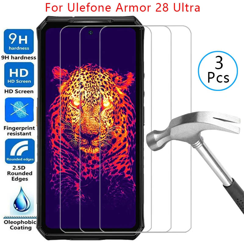 Защитная пленка для экрана ulefone armor 28, ультразащитное закаленное стекло на armor28 28, ультратонкая пленка для телефона ulta ulra utra, стекло 9h