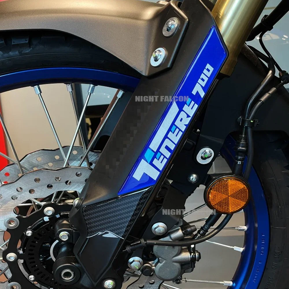 Tenere 700 2023 Accessories Motorcycle Front Fender Sticker 3D Epoxy Resin Sticker For Tenere 700 2022-2023