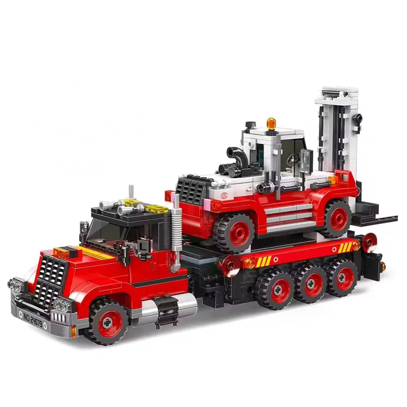 

Mould King 24079 Technical Truck Toys The Forklift Transport Truck Building Block Assembly Car Brick Set Kids Christmas Gift