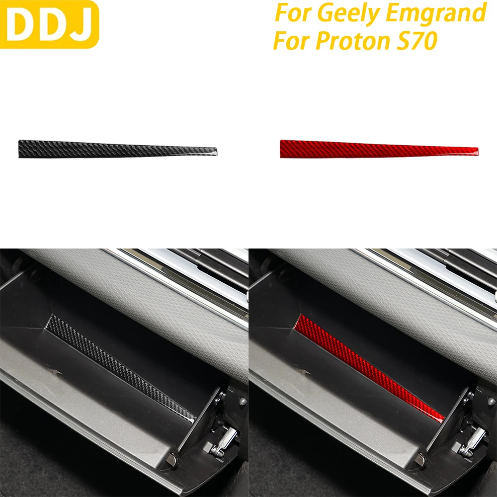 

For Geely Emgrand 2022-2025 For Proton S70 2021-2024 Carbon Fiber Co-pilot Glove Box Inner Trim Cover Car Accessories Sticker