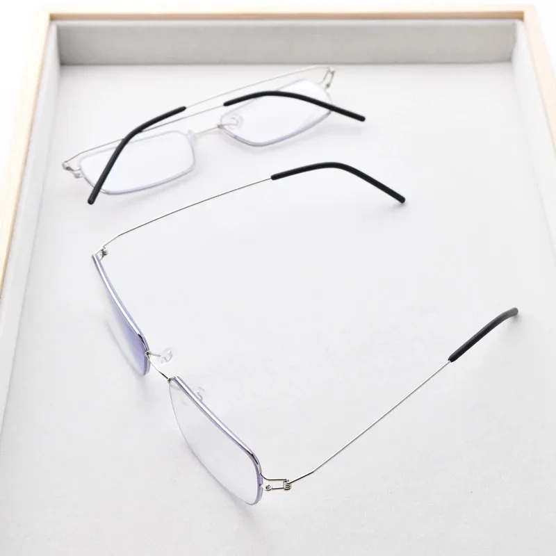 2026 Neue Dünne Anti-Blaulicht Titan-Lesebrille für Herren Flexible Business-Presbyopie Computerbrille +1,50 – Detail 7