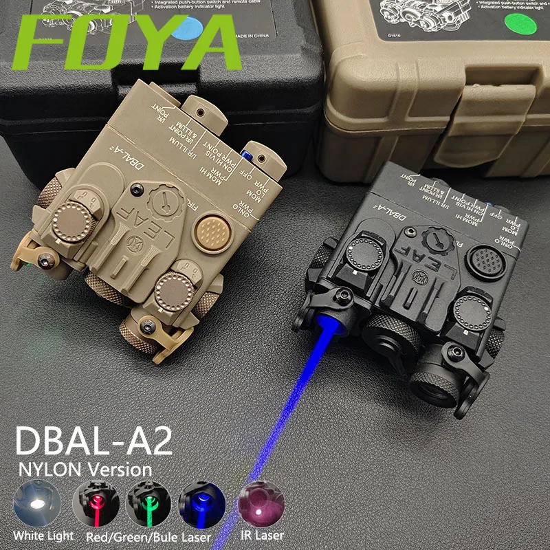 Tactical Nylon DBAL A2 Blue Red greenDot Laser Sight IR WhiteLight Strobe Rifle DBAL Airsoft PEQ Lazer Aiming Weapon Light