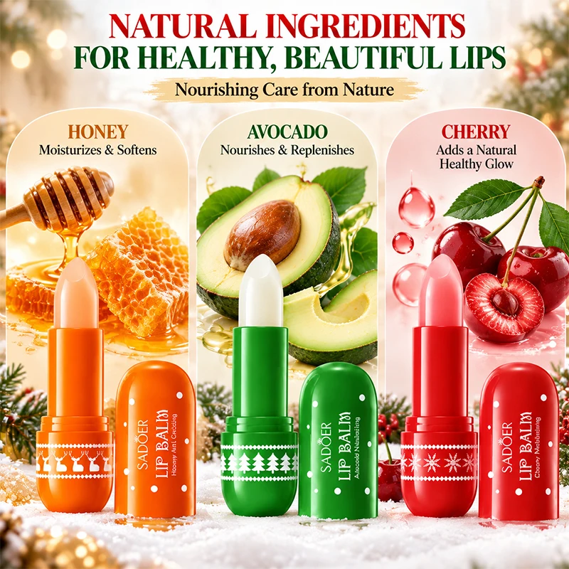 Lip Balm Long Lasting Hydration Nourishing Lip Cream Anti-Crack Anti-Freeze Profession Cold Weather Skincare for  Christmas Gift