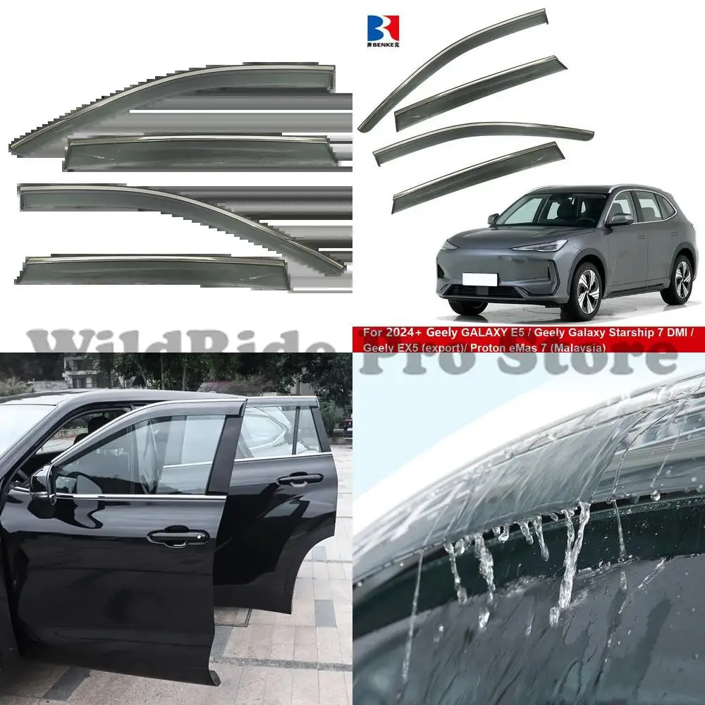 

1 set 2024 Geely Galaxy E5 Spaceship 7 EX5 Proton EMas7 Car Window Sunshade Side Window Visor Door Rain Deflector