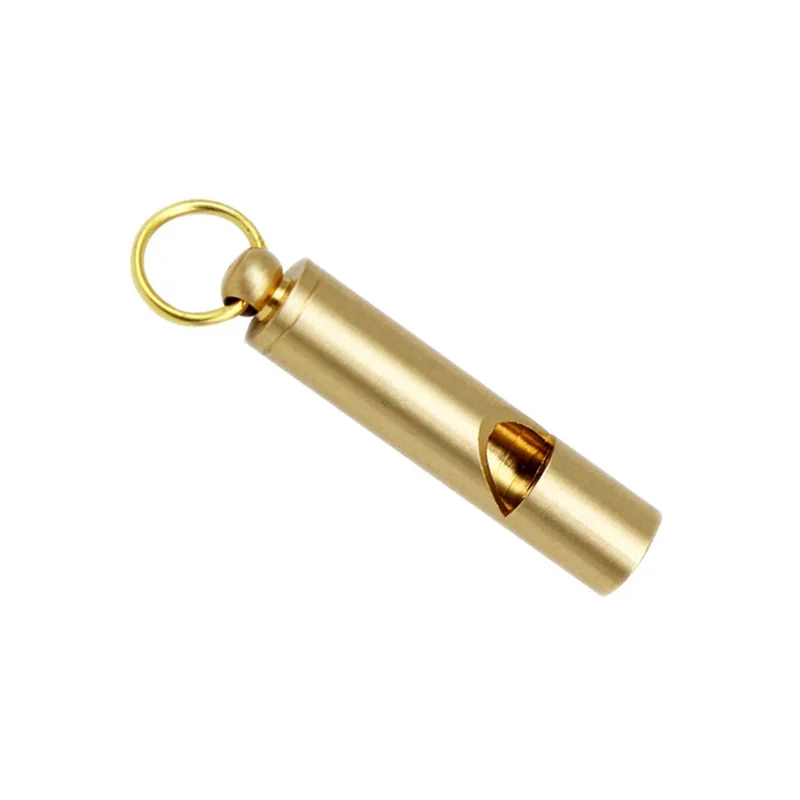 1/2pcs Outdoor Camping Survival Brass Whistle Multifunctional Portable EDC Tool SOS Earthquake Emergency Whistle