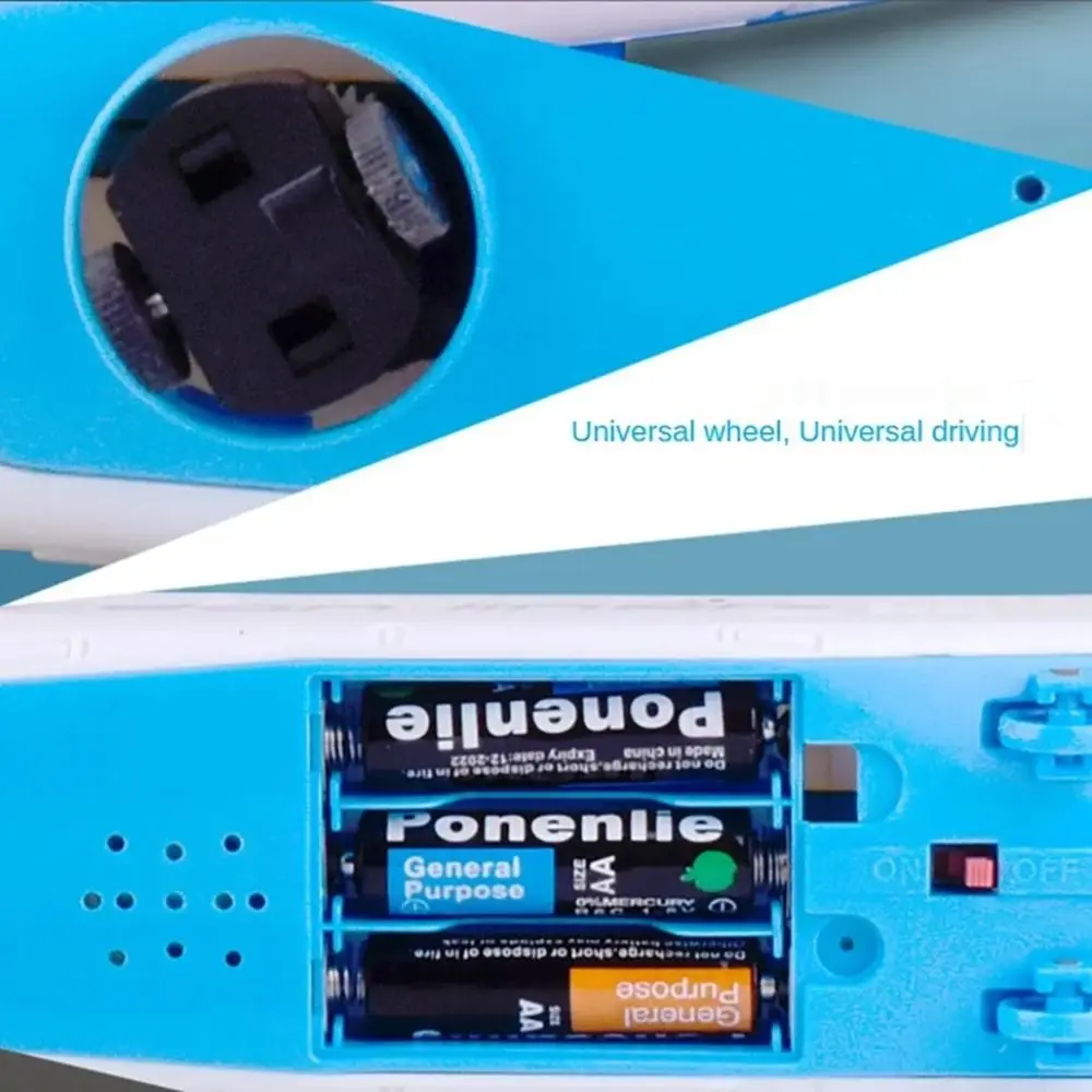 新しい点滅ライト付き電動船 自動操舵 LEDライトとサウンド付き電動ボート リアルな子供用航海玩具