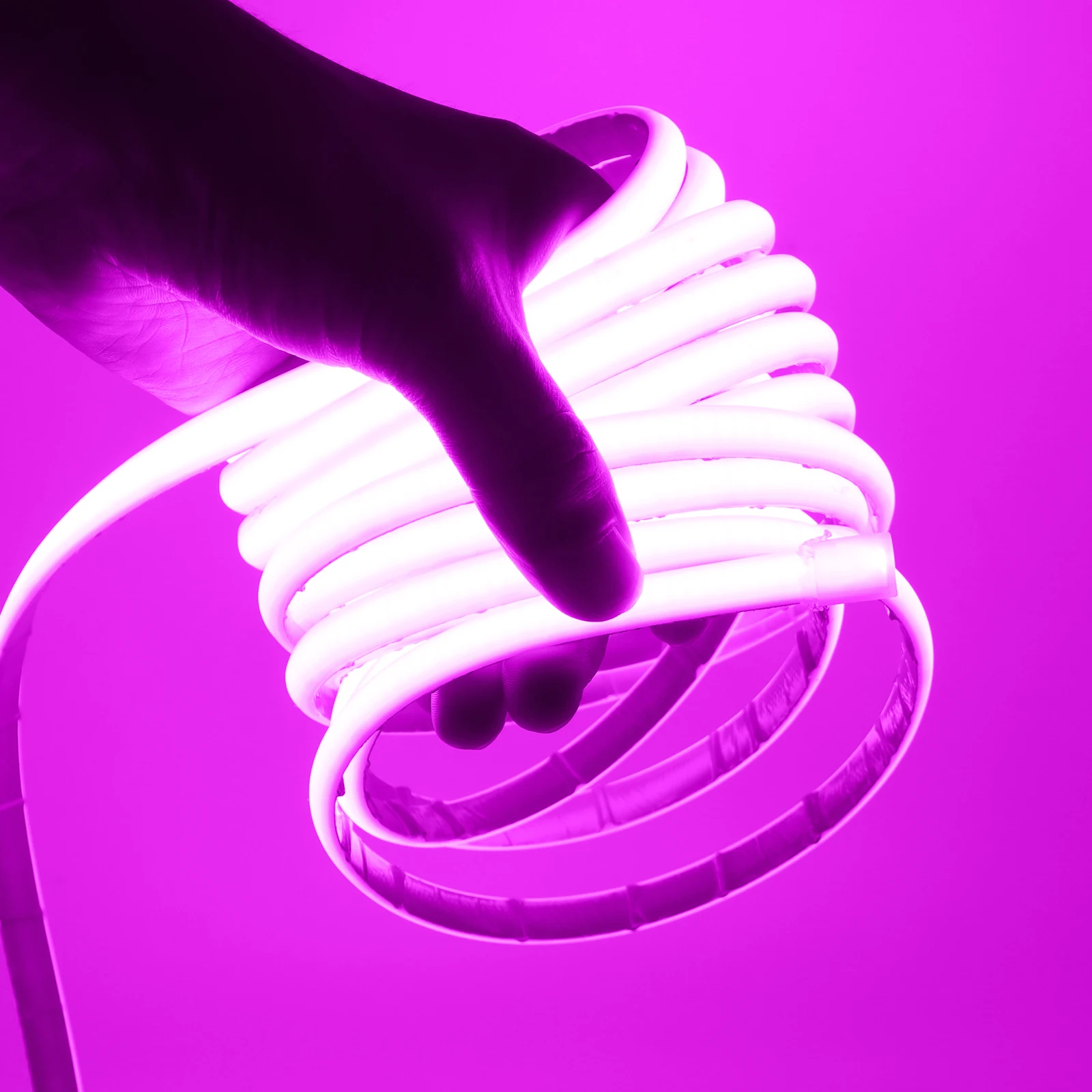 IP68 Wasserdichtes COB-LED-Streifenlicht, 12 V, 24 V, flexibles LED-Neonband, 320 LEDs/m, hochdichtes lineares Licht, Außenschwimmbad