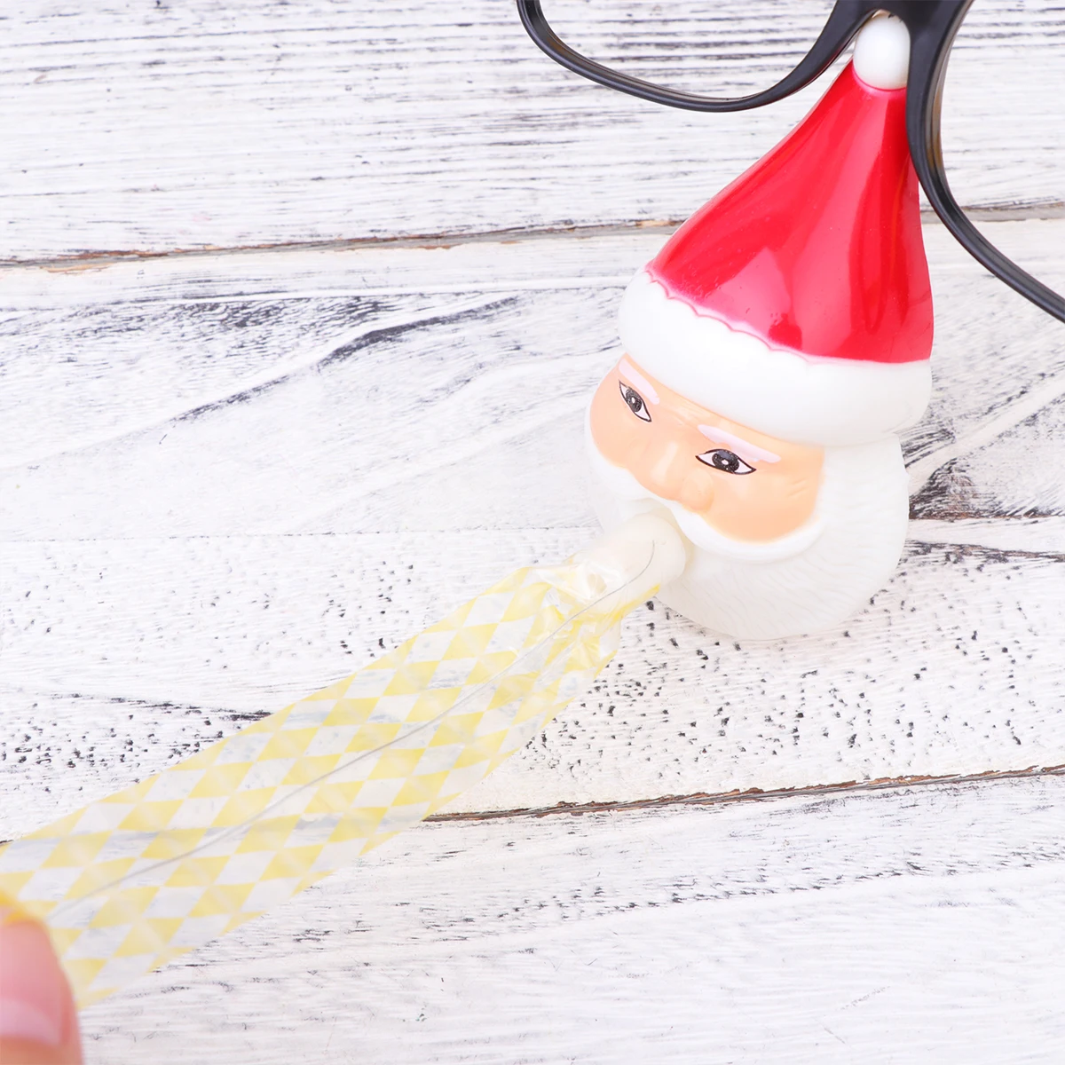 

6 Pcs Santa Glasses Christmas Carnival Props Whistle Dress up Party Eyewear Photo Costume