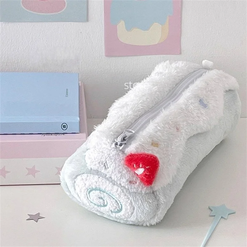 1-unidade-estojo-de-pelucia-creme-swiss-roll-fofo-e-estiloso-grande-capacidade-para-estudantes-organizador-de-mesa-para-material-escolar