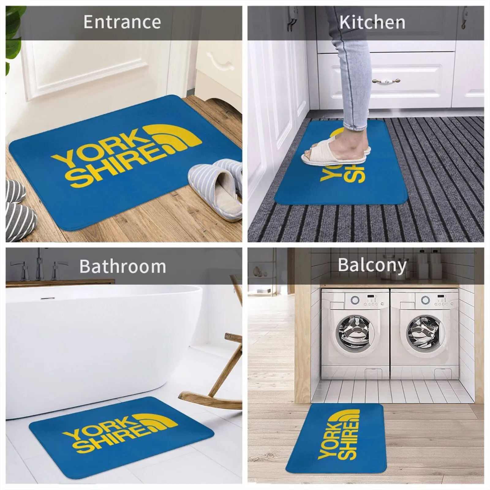 Yorkshire Soft Mat Doorway Non-Slip Water Uptake Carpet Yorkshire Leeds United Leeds Lufc Leeds United Fc Yorkshire