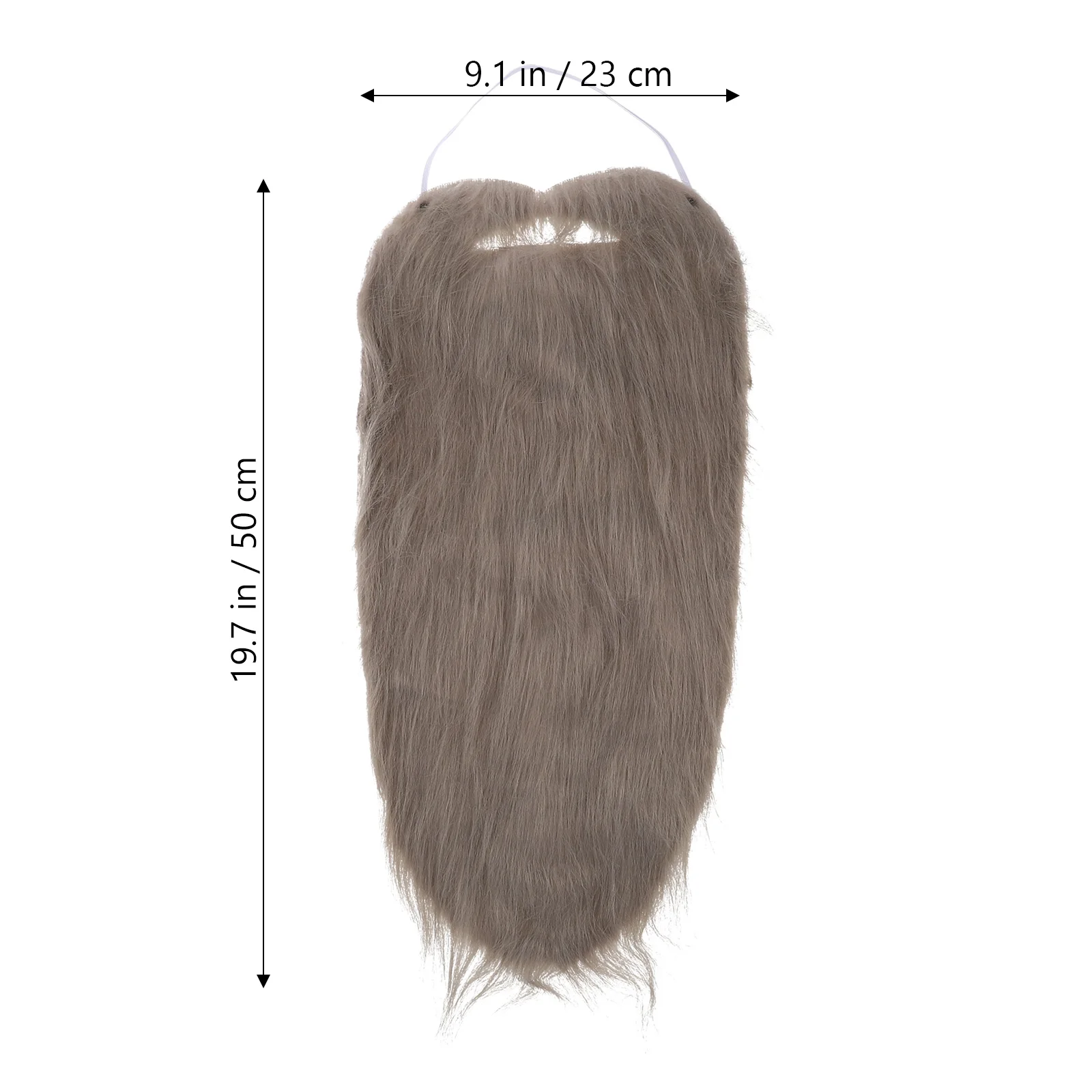 Grey Long Fake Beard Costume High Quality Artificial Facial Hair For Kids Party Supplies Masquerade Festival Decor Cosplay Dress