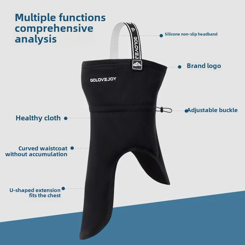 الشتاء في الهواء الطلق الرجال النساء الدراجات وشاح التزلج الحجاب الوجه الموجبة نحى يندبروف الباردة واقية الوجه قناع للتزلج الدافئ #5