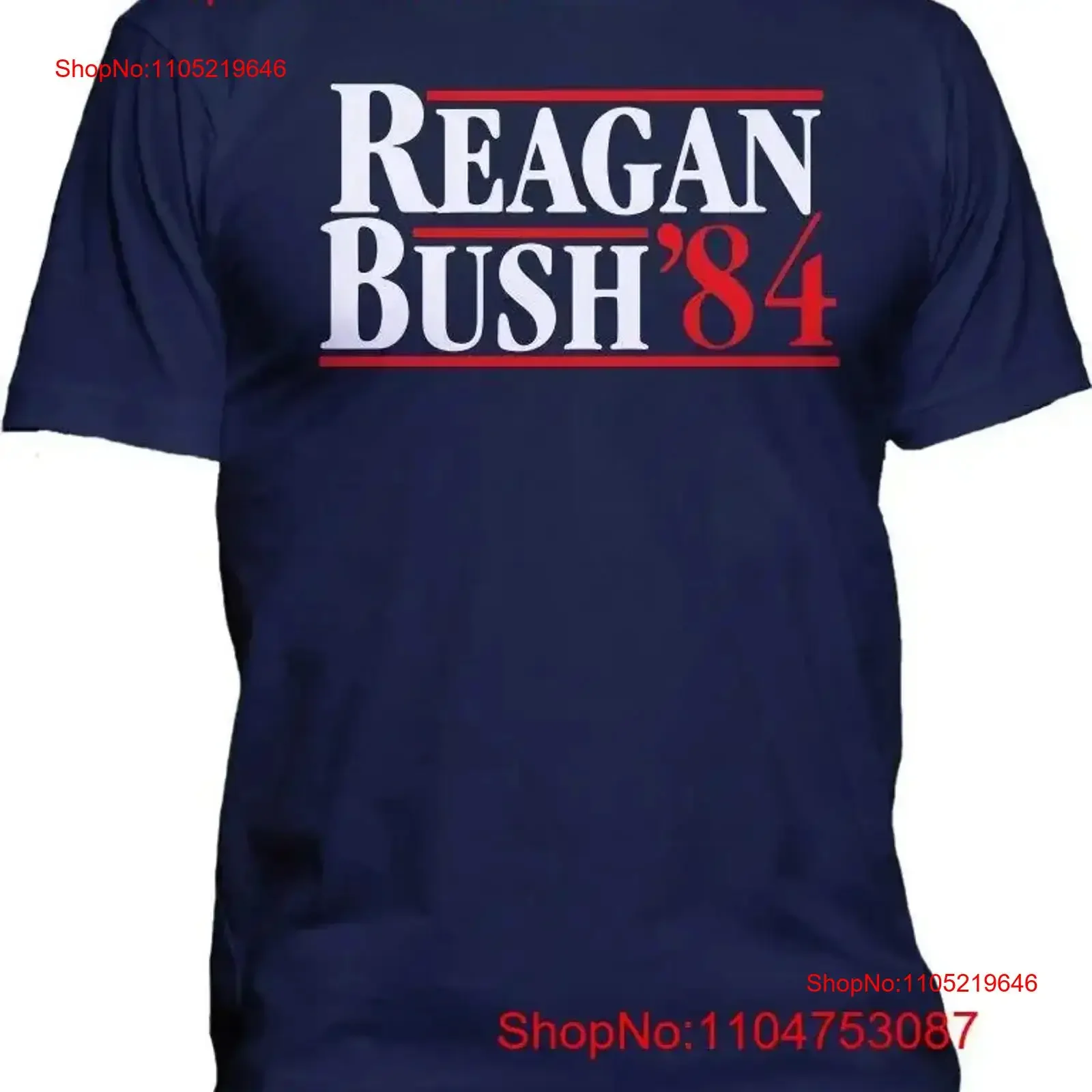 Neues REAGAN BUSH 84-Retro-Politik-T-Shirt für Herren, lustig, USA-College, Vintage, gewaschene Grafik, gestreckte Streetwear, lässiger Vintage-Stil